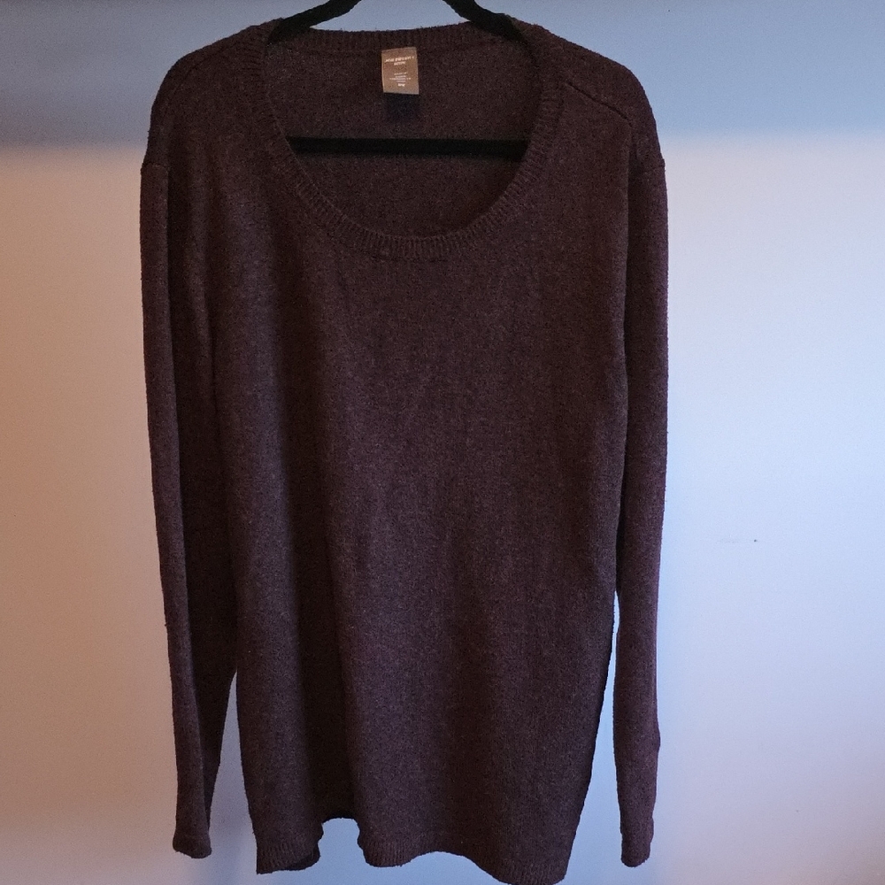 Joe Fresh Men's Dark Brown Crewneck Sweater